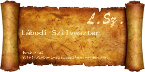 Lábodi Szilveszter névjegykártya
