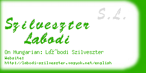 szilveszter labodi business card